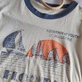 Vintage 70s/80s St. Augustine Florida Unisex Ringer Tee – Made in USA – Tagged L
