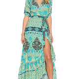 Rare Spell & The Gypsy Collective Aloha Fox Wrap Dress – Size S