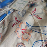 Coco Ribbon Silk-Cotton Boho Blouse (BNWT) XS