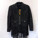 Fringe suede jacket
