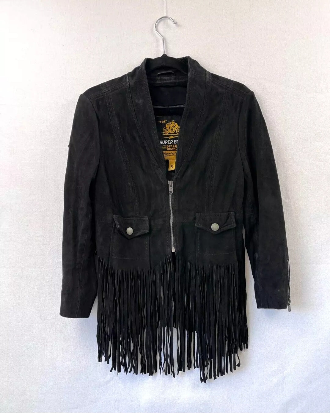 Fringe suede jacket