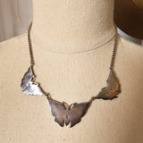 Vintage Zuni Sterling Silver & Turquoise Butterfly Necklace