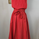 Vintage Barclay Red Pinafore Dress versatile fit