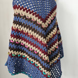 Vintage hand crochet poncho one size