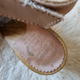 Vintage Leather/ Wood Clog Heels – Size 8