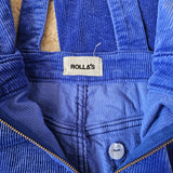 Rollas Electric blue overalls size 14