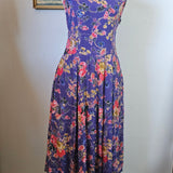 Urban Noir Floral Maxi Dress