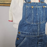 vintage lee denim overalls – classic mid wash – size 30 (best fit au 8–10)