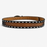 Handcrafted Western Leather Belt with Turquoise Buckle