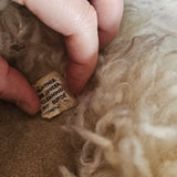 Custom Painted Sheepskin Suede Penny Lane Coat XS/S