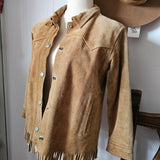 Vintage Fred Bare Suede Bomber Jacket – Small