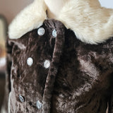 Vintage 70s Faux Fur Penny Lane Coat XXS