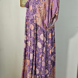 Purple floral boho dress 10