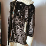 Vintage 70s Faux Fur Penny Lane Coat XXS