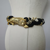 Vintage Retro Gold Tiger belt S/M/L
