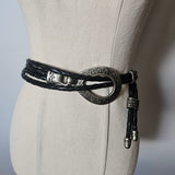vintage mexican braided leather belt – xl