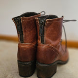 Bull Boxer Worn-In Military Style Leather Boots – Size 38