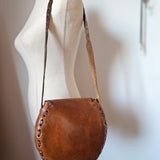 Vintage Tooled Leather Bag