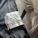 Vintage English Suede Lamb Fur Trim Coat Approx M