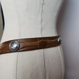 Vintage Gulf n’ Western Leather Belt size 42 unisex