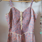 Gunne Sax Style 1970s Prairie Maxi Dress size 11
