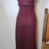 Chasing Unicorns Burgundy Knit Maxi Dress – Size M