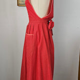 Vintage Barclay Red Pinafore Dress versatile fit