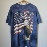 The Mountain American Eagle Flag Graphic Tee – Made in USA – Size L