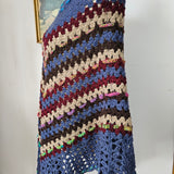 Vintage hand crochet poncho one size