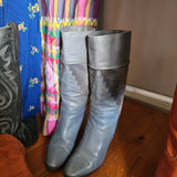 Vintage Italian Leather Western Boots – Size 35.5
