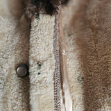 Vintage 70s Shearling Sheepskin Coat | Fits Size 10/12