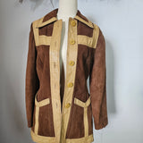 1970s Pioneer Wear Two-Tone Suede Jacket – Size 8