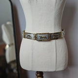 Vintage Gold Panther Link Belt 3 sizes