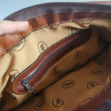 Vintage Woven Rattan Leather Tote Bag
