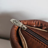 Vintage Woven Rattan Leather Tote Bag