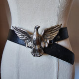 Vintage Eagle Buckle Leather Belt