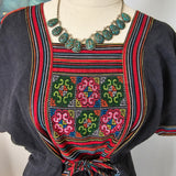 Vintage Mexican Embroidered Dress S/M
