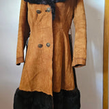 Stephen Dattner London / Melbourne Vintage Suede & Fur Coat — Size XS/S