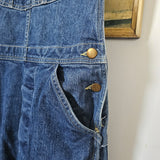 vintage lee denim overalls – classic mid wash – size 30 (best fit au 8–10)