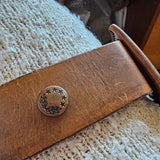 Vintage Hand-Tooled Horse Leather Belt