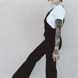 Rolla’s Eastcoast Flare Cord Overalls – Black (Size 26 / AU 8)