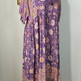 Purple floral boho dress 10