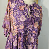 Purple floral boho dress 10