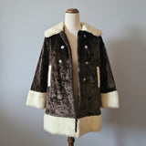Vintage 70s Faux Fur Penny Lane Coat XXS