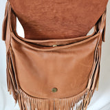 Tooled Leather Floral Fringe Bag – Jasper Inlay