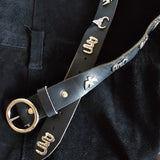The Lair Western Motif Leather Belt – Size L