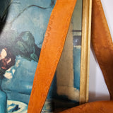 Vintage 70s Tooled Leather Crossbody Bag – Floral Western Folk Style