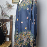 Manning Silver Silk Boho Tunic Dress – Size 8