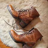 Bull Boxer Worn-In Military Style Leather Boots – Size 38