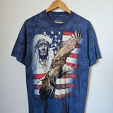 The Mountain USA Native American Eagle Graphic Tee – Size M unisex